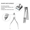 Tseoa Manicure Pedicure Kit Nail Clippers Professional Grooming Kit Nail Tools with Luxurious Travel Case Set of 12 nail