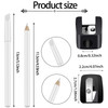 Maitys 2 Pieces White Nail Pencil and Pencil Sharpener Set 2 In1 Nail Whitening Under French Fingernail with Cuticle Pus