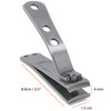 KOHM Curved Nail Clippers with Nail File in Build Heavy Duty Stainless Steel Toe Nail Nippers Tool for Men Women Seniors