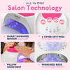 SUNUV SUN2C UV Light for Nails UV LED Nail Lamp with 4 Timer Settings Curing Lights Compatible with All Gel Polish Rose