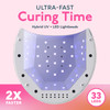 SUNUV SUN2C UV Light for Nails UV LED Nail Lamp with 4 Timer Settings Curing Lights Compatible with All Gel Polish Rose