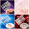 Maitys 264 Pieces 12 Sheets Toe Nail Stickers Self Adhesive Full Nail Wraps Toenail Art Polish Stickers Strips Manicure