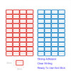 ASVNRES Rhinestone Gold Nail Box 56 Slots Empty Clear Adjustable Storage Box with 80 pcs Label Stickers Container Manicu