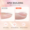 MelodySusie 2PCS 15ML Clear Builder Nail Base Gel for Nails ThickeningSoak Off UV Extension GelRhinestone Nail Glue in a