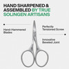 GERMANIKURE Rounded Safety Nail Scissors FINOX Surgical Stainless Steel baby scissors and Manicure Tools in Leather Case