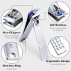 Nail Clippers Set Fingernail and Toenail Clipper Cutters for Men and Women Professional Manicure Pedicure Grooming Kit 1