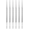 Mudder 6 Pack Ingrown Toenail Files Double Sided Toenail Lifters One Side Flat and One Side Curved Stainless Steel Manic