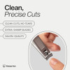 Ultra Sharp Nail Clippers Set 2 Pack Stainless Steel Fingernail Toenail Trimmers with Builtin Nail File for Women Senior