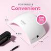 SUNUV UV LED Nail Lamp Nail Dryer for Gel Polish UV Light for Nails with Sensor 2 Timers SUN9C Pink Gift for Women Girls