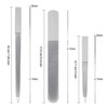 Mudder 3 Pcs Metal Diamond Nail File Set for Women Men Stainless Steel Metal Double Side Fingernail Toenail Buffer Filer