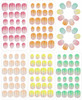 120pcs Girls Press on Nails for Kids Children Short Fake Artificial NailsGlitter Kids False Sticky Nails with Nail Glue