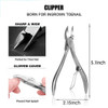 JTIEO Toenail Clippers 12Piece Nail Treatment Foot Tool Ingrown Toenail Removal Correction Clippers Surgery Grade Nail F