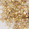 Dowarm 2650 Pieces Glue Fix Glass Flat Back Crystal Rhinestones Round Gems 6 Sizes 15mm 65mm Non Hotfix Flatback Crystal