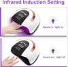 268W UV LED Nail Lamp LKE Nail Dryer for Gel Polish 4 Timers UV Nail Lamp Professional Nail Light 57Pcs Lamp Beads and A