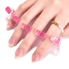 Rolabling Pedicure Toe Separators Flexible Soft Silicone Finger Toe Spacers for Nail Polish Pedicure Tools Toe Spreader