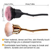DANNEASY 2pcs Nail Dust Brush Rose Nail Brushes for Cleaning Dust Nail Powder Brush Nail Duster Makeup Blush Brush Acryl