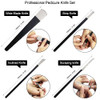 Pedicure Knife Set 4Pcs Pedicure Knife for Feet Ingrown Toe Nail Correction Nippers Clipper Remover with Storage Bag 4 P