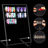 Noverlife 2PCS Transparent Nail Art Display Board Acrylic False Nail Tips Sample Display Display Polish Board for Nail A