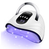 Sunrich UV Gel Nail Lamp 120W LED Nail Light Fast Dryer for Gel Polish Curing with 4 Timers Portable Handle Large Space