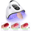 Sunrich UV Gel Nail Lamp 120W LED Nail Light Fast Dryer for Gel Polish Curing with 4 Timers Portable Handle Large Space