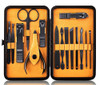 Keiby Citom Professional Stainless Steel Nail Clipper Travel Grooming Kit Nail Tools Manicure Pedicure Set of 15pcs with