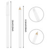 6 Pieces White Nail Pencils 2In1 Nail Whitening Pencils with Cuticle Pusher for French Manicure Supplies