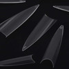 1200 Pieces Stiletto Nail Tips Clear Long Fakes Nails Half Cover False Nail Tips for Acrylic Nails