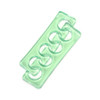 Toe Separators Flexible Soft Silicone Finger Toe Spacers for Nail Polish Pedicure Tools Green