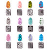 eboot 288 Pieces 96 Designs Nail Vinyls Nail Stencil Sticker Sheets Set for Nail Art Design 24 Sheets