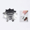 SILPECWEE 3 Pack Easy French Smile Line Acrylic Gel Cutter Tool CShape Manicure Edge Trimmer Stencil Template Tips 29 Si