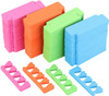 120pcs Toe Separators for Pedicure Sponge Toe Separator for Nail Polish Party Nail Art Painting Toenails 4 Funny Colors