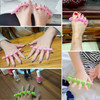 120pcs Toe Separators for Pedicure Sponge Toe Separator for Nail Polish Party Nail Art Painting Toenails 4 Funny Colors