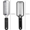 Pedicure Foot File 2Pcs Stainless Steel Colossal Foot Rasp Dead Skin Remover for Feet Professional Pedicure Tools Washab