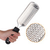 Pedicure Foot File 2Pcs Stainless Steel Colossal Foot Rasp Dead Skin Remover for Feet Professional Pedicure Tools Washab
