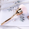 KuAoyoja Nail Art Dust Powder Remover Pink Rose Soft Brush Acrylic Nail Arts Manicure Dust Cleaner Brush for Nail Trimmi
