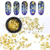 MEILINDS Gold Nail Studs Gems Sparkle Rhinestones Metal Rivets Charms Hollow Moon Star Shaped Artificial Pearls DIY 3D N