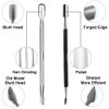 Ejiubas Cuticle Trimmer with Cuticle Pusher Cuticle Nipper Professional Grade Stainless Steel Cuticle Remover Cutter Cli