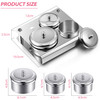 3 Pieces Acrylic Liquid Container Stainless Steel Acrylic Liquid Powder Cup Stainless Steel Nail Powder Holder Container