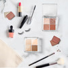 Beaupretty Empty Lipstick Palette 2 Pcs 4Grid Refillable Depotting Palette for Lipstick Eyeshadow Blush Clear DIY Makeup