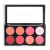 Revolution Ultra Blush Palette 8 Pigmented Shimmer Matte Makeup Shades Blendable Powder Blush Formula Vegan CrueltyFree