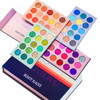 MYUANGO Color Board Eyeshadow Palette Colorful Rainbow Bright Eyeshadow Palette Natural Powder Eye Shadow Palette Makeup