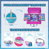 Stitch Cosmetic Makeup Train Case Set Includes Lip Gloss Shadows Brushes Nail Polishes Hair Clips Tattoos for Girls Ages