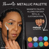 Mehron Makeup Paradise Makeup FX 8 Color Metallic Palette Magnetic Refillable Face Body Paint Palette Professional Water