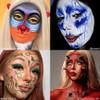 Mehron Makeup Paradise Makeup FX 8 Color Basic Palette Magnetic Refillable Body Paint Face Paint Palette Professional Wa