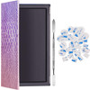 Sumind Magnetic Palette Mermaid Empty Makeup Palette with 1 Depotting Spatula and 30 Pcs Adhesive Metal Stickers for Eye
