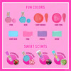 Barbie Train Case Beauty Set Kids Makeup Kit for Girls Real Washable Makeup Set Play Makeup Party Favor Birthday Ages 3