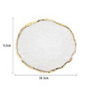 JASSINS Resin Nail Art PaletteNail Art Painting Mixed Color Palette Gold Edge Nail Gel Color Makeup Display Board White