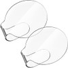 2 Pieces Makeup Mixing Palette Makeup Mixing Tray Acrylic Foundation Palette Clear Eyeshadow Hand Cosmetic Foundation Di
