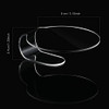 2 Pieces Makeup Mixing Palette Makeup Mixing Tray Acrylic Foundation Palette Clear Eyeshadow Hand Cosmetic Foundation Di