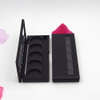 2 Pcs 5 Grids Empty Eyeshadow Palette Cosmetics Makeup Storage Container DIY Eye Shadow Palette Case with Mirror and Win